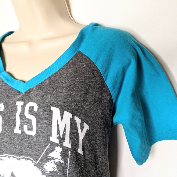 Grumpy cat baseball style tee size: L - Picture 2 of 5